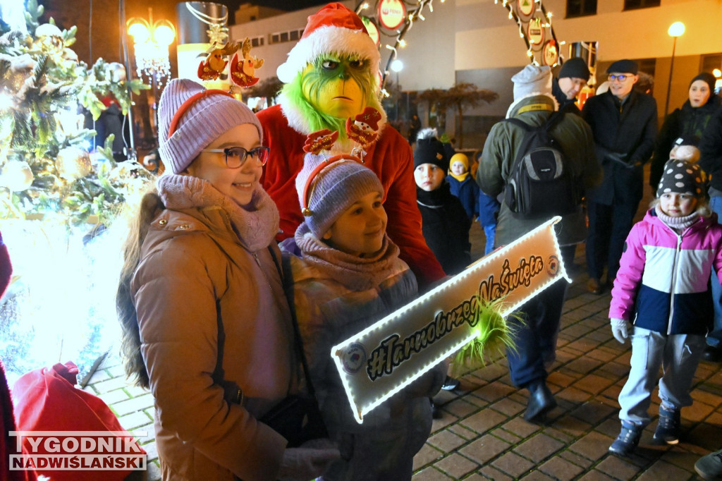 Rozświetlanie miejskiej choinki w Tarnobrzegu