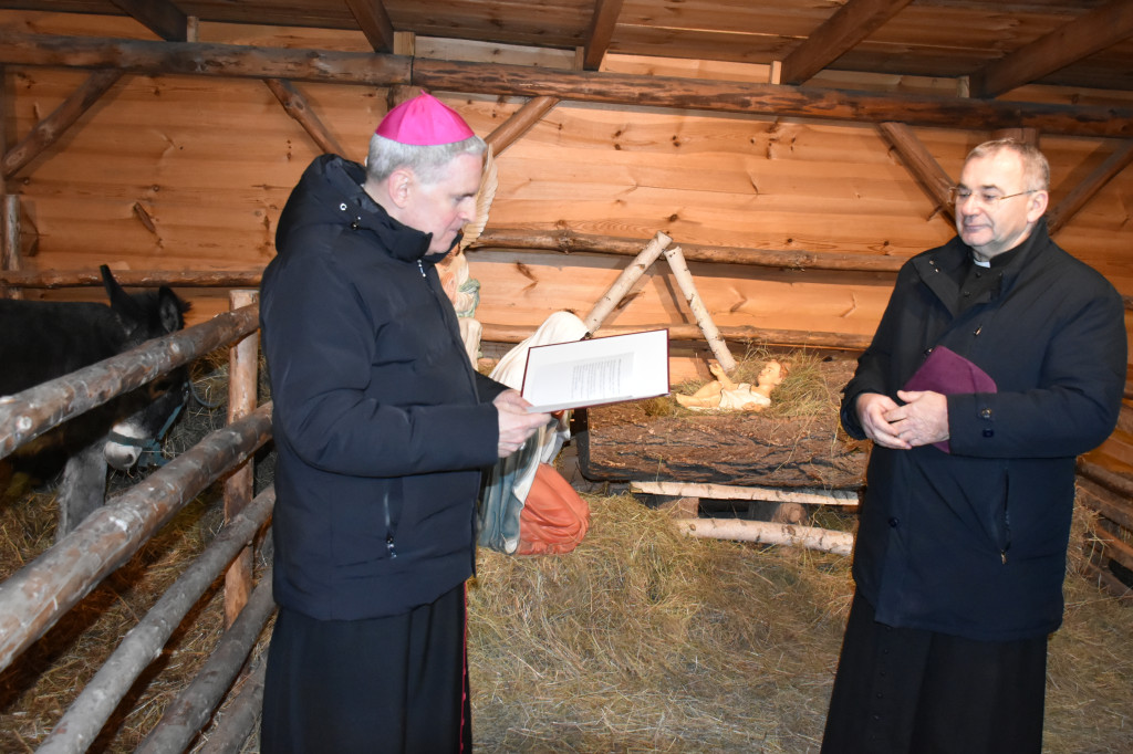 Otwarcie żywej szopki w Sandomierzu