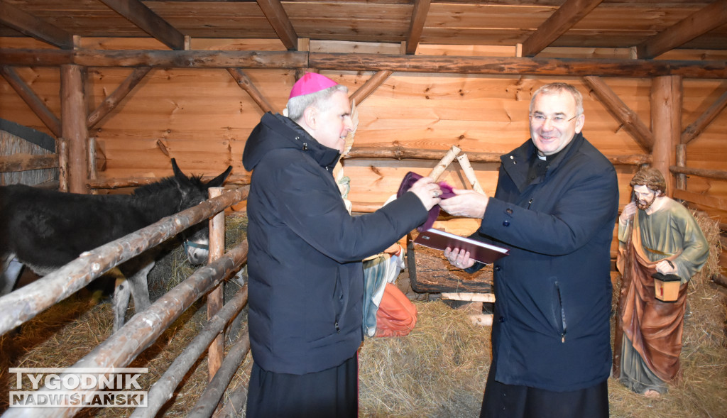 Otwarcie żywej szopki w Sandomierzu