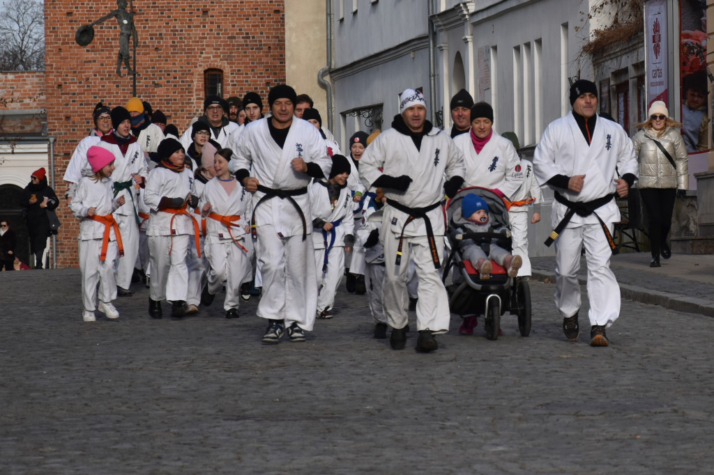 Noworoczny trening karate w Sandomierzu