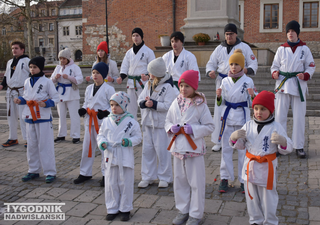 Noworoczny trening karate w Sandomierzu