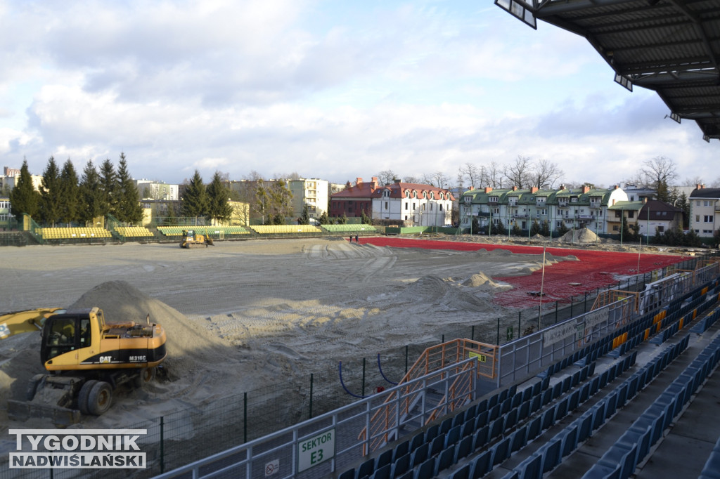 Stan prac na stadionie Siarki Tarnobrzeg