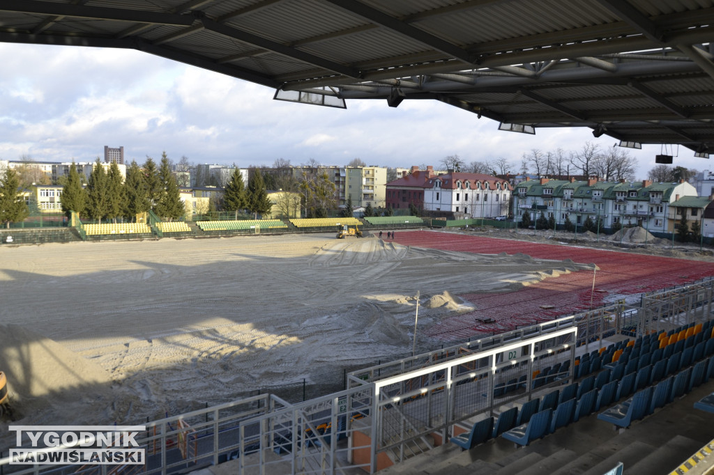 Stan prac na stadionie Siarki Tarnobrzeg