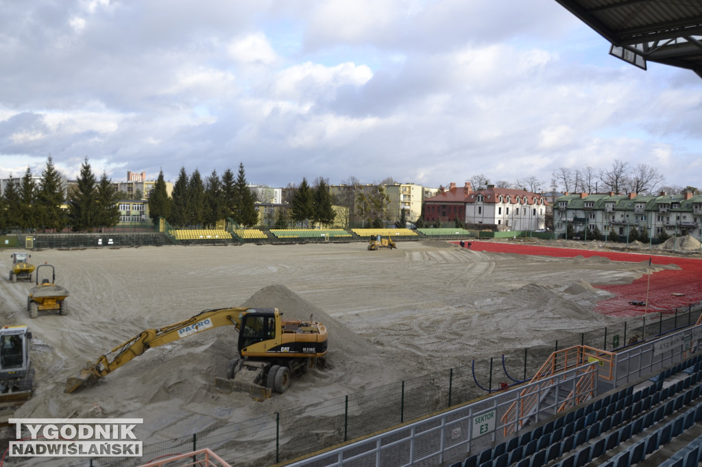 Stan prac na stadionie Siarki Tarnobrzeg