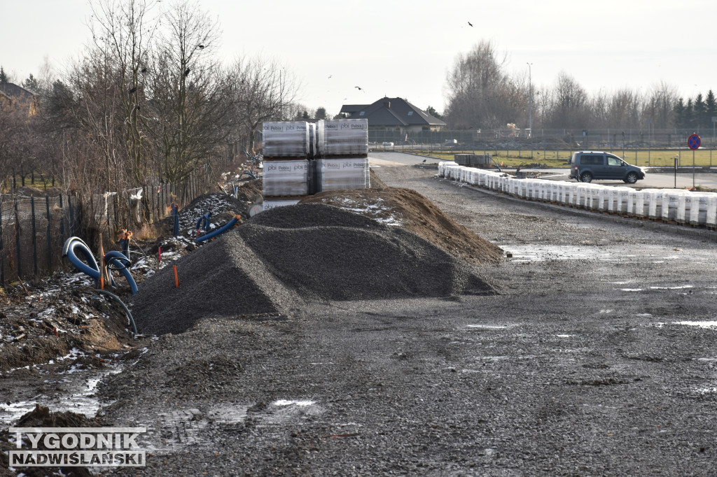 Prace budowlane przy sandomierskim szpitalu