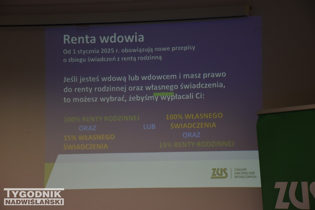 Informacje z ZUS