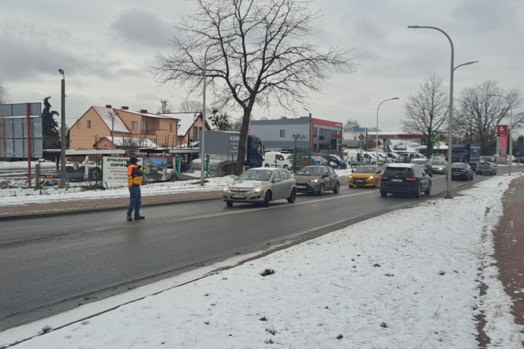 Utrudnienia na rondzie obwodnicy Tarnobrzega