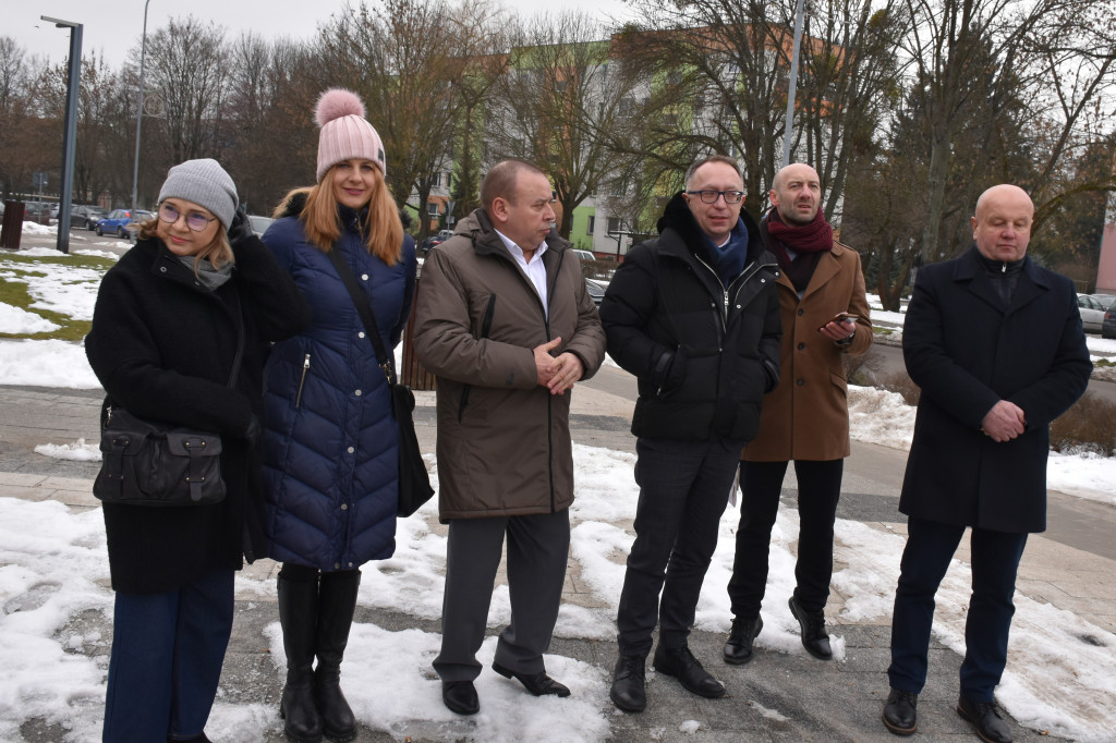 Konferencja prasowa polityków PO w Sandomierzu