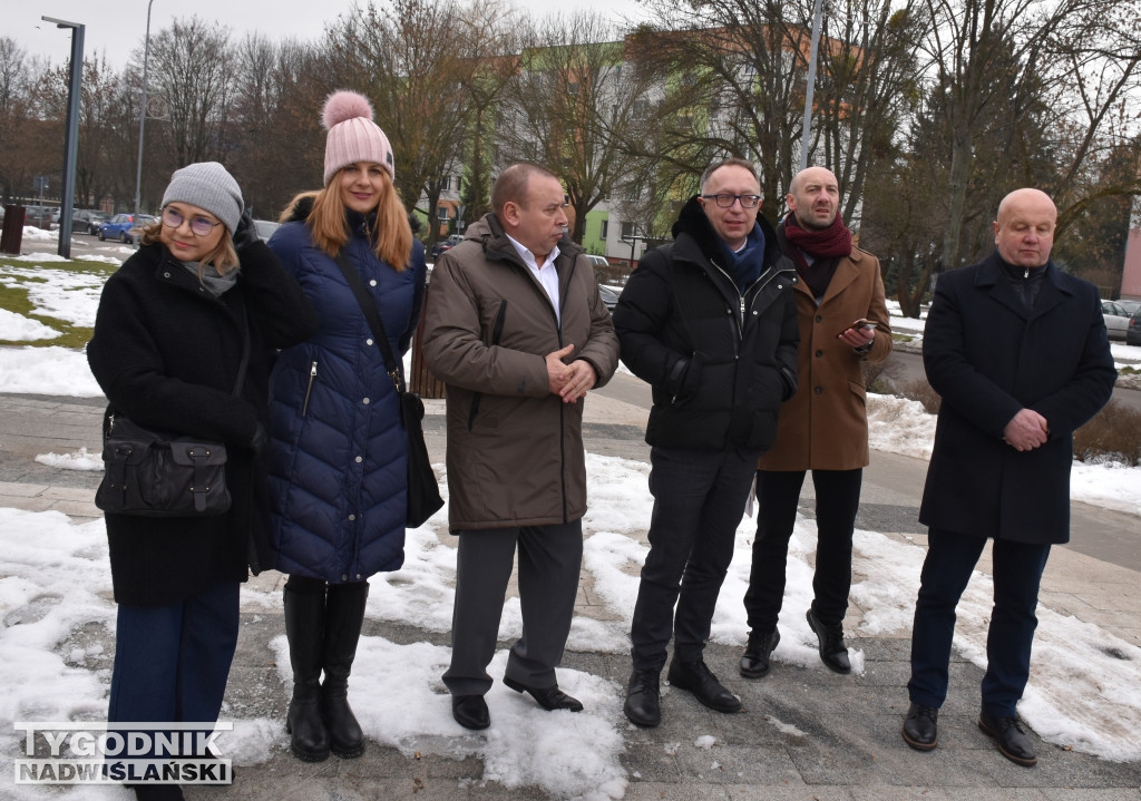 Konferencja prasowa polityków PO w Sandomierzu