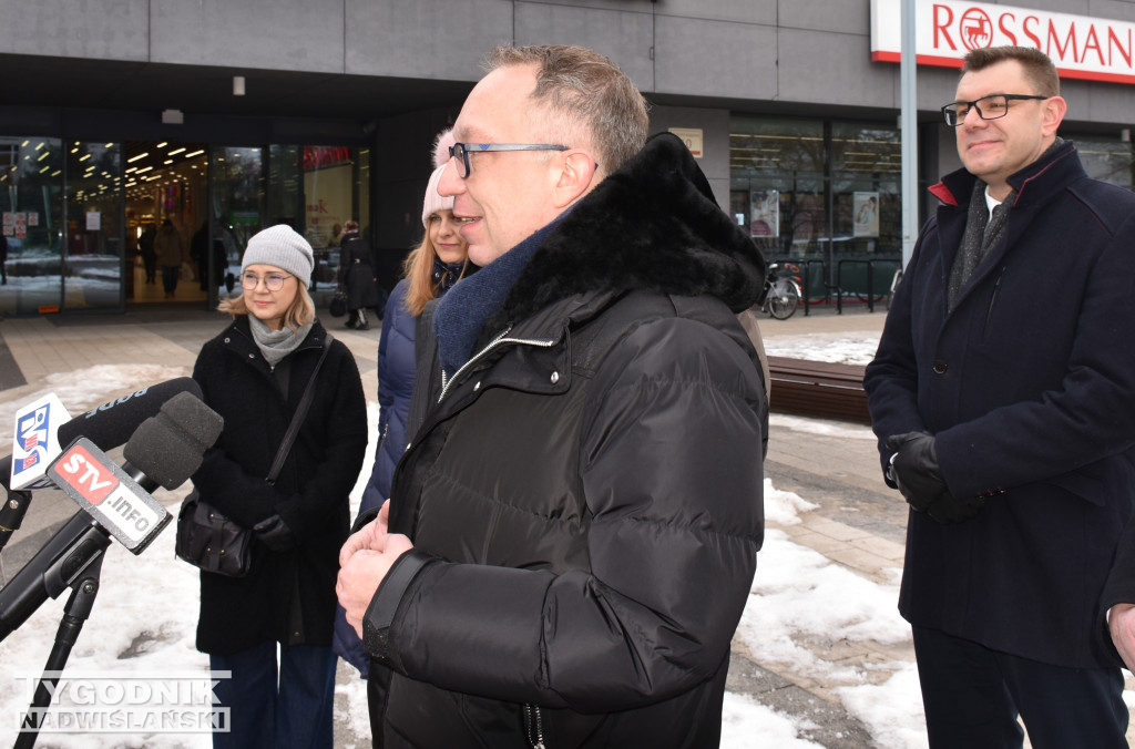 Konferencja prasowa polityków PO w Sandomierzu