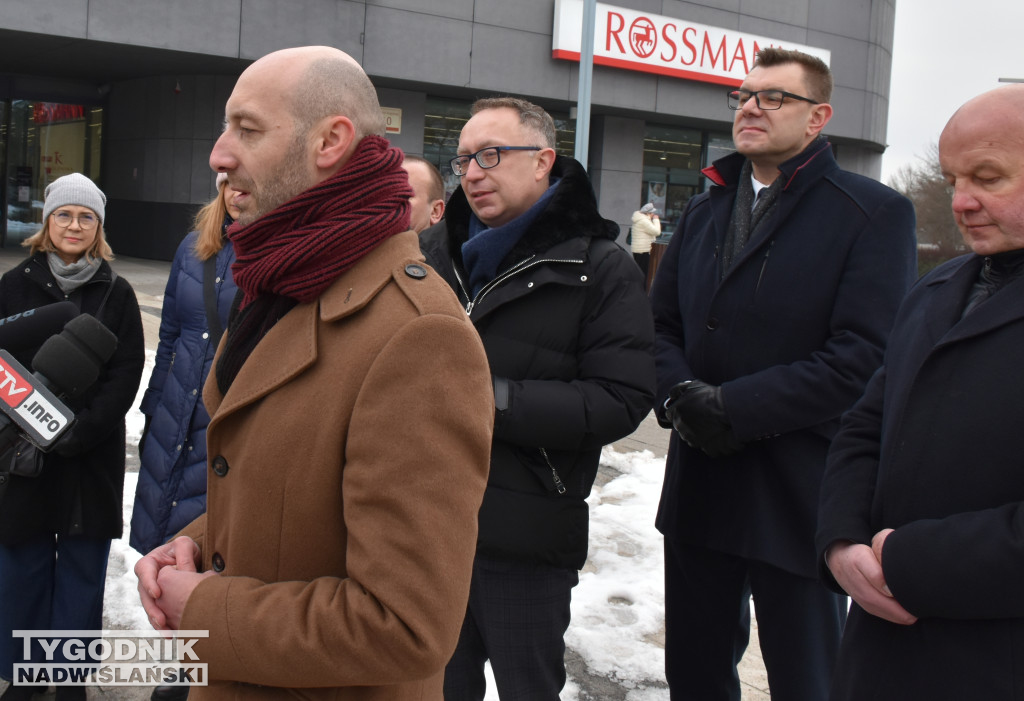 Konferencja prasowa polityków PO w Sandomierzu
