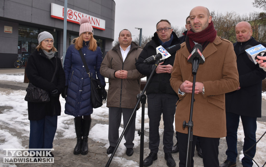 Konferencja prasowa polityków PO w Sandomierzu