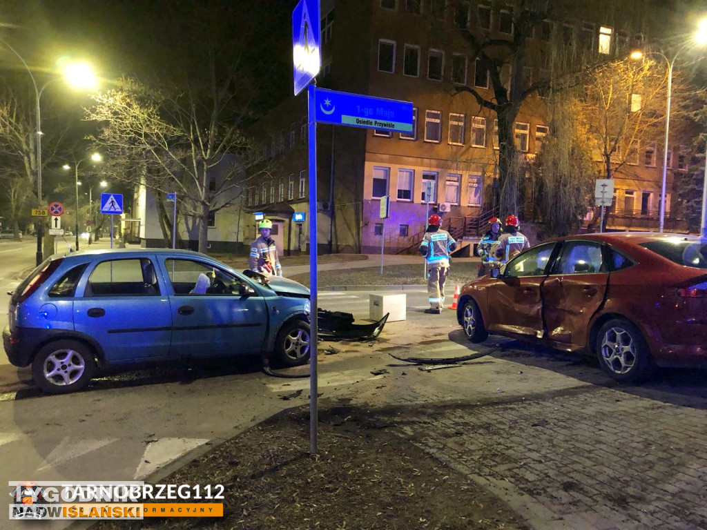 Wypadek pod komendą policji w Tarnobrzegu