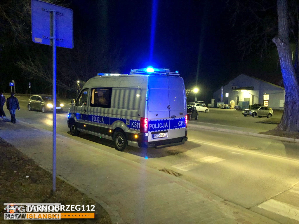 Wypadek pod komendą policji w Tarnobrzegu