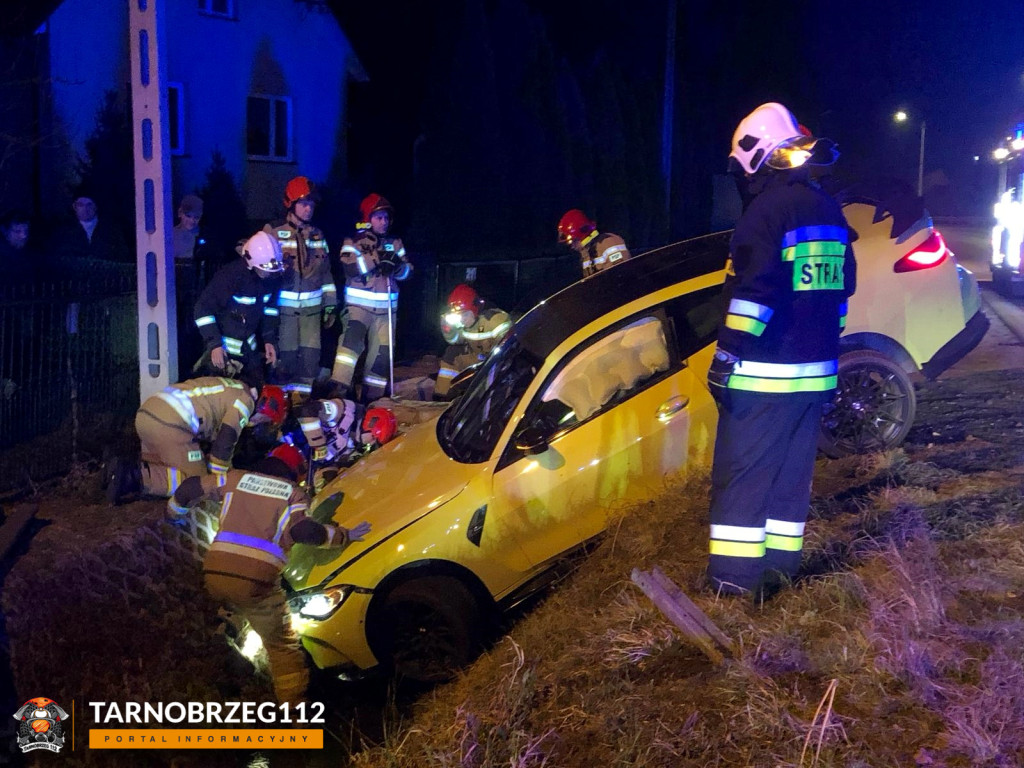 Nocny wypadek w Tarnobrzegu na osiedlu Sobów