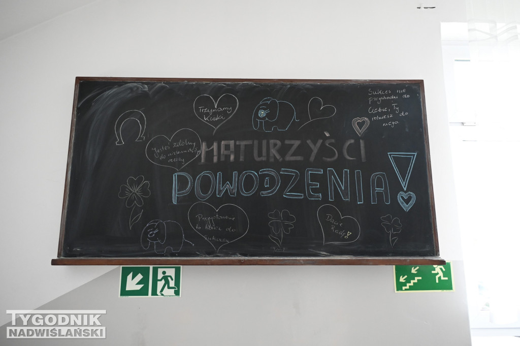 Pierwszy dzień matur w tarnobrzeskiej \