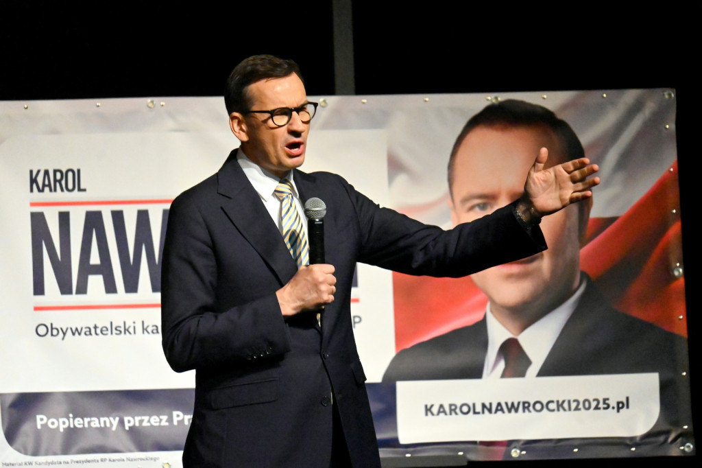 Mateusz Morawiecki na spotkaniu w Tarnobrzegu