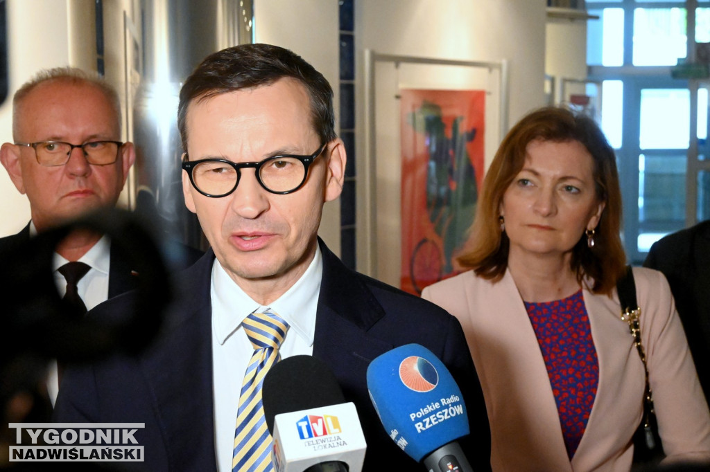 Mateusz Morawiecki na spotkaniu w Tarnobrzegu