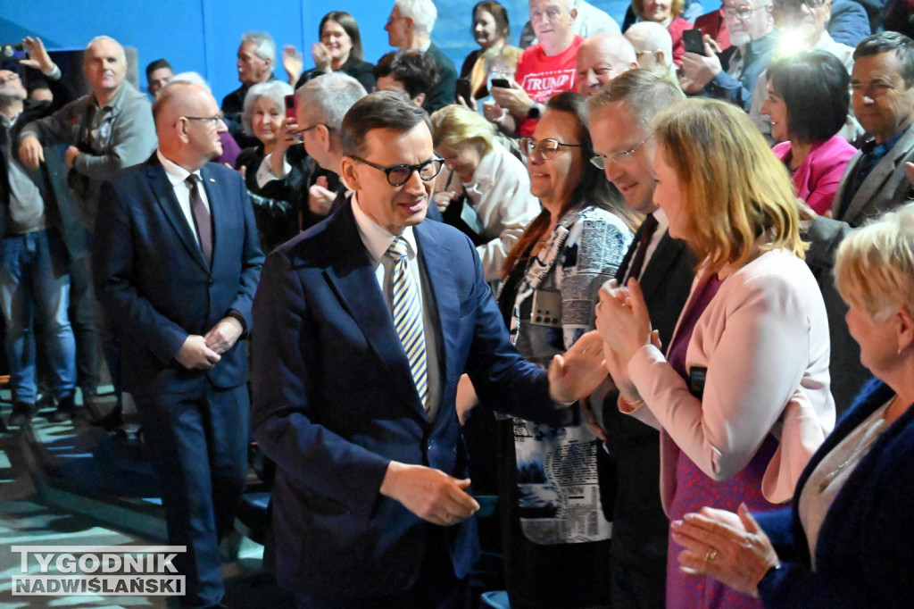 Mateusz Morawiecki na spotkaniu w Tarnobrzegu