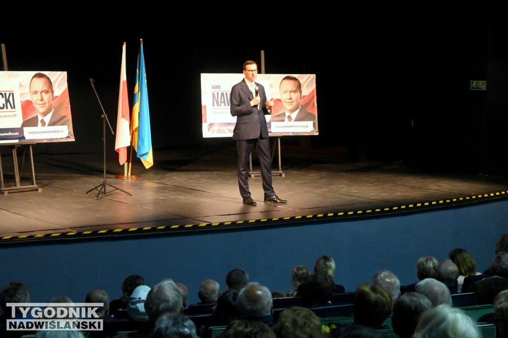 Mateusz Morawiecki na spotkaniu w Tarnobrzegu