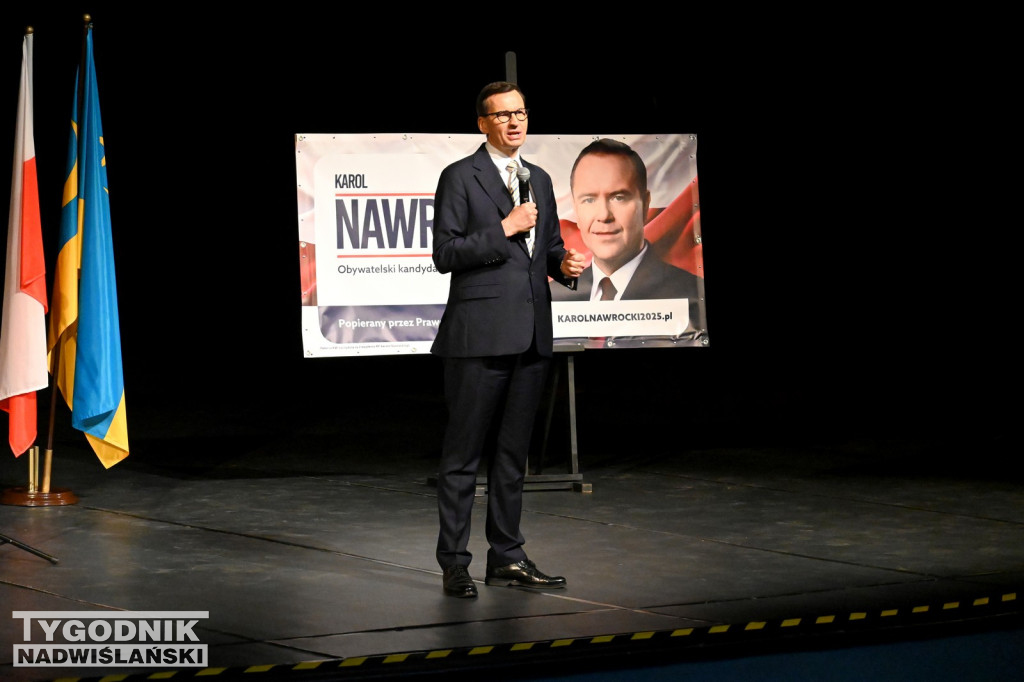 Mateusz Morawiecki na spotkaniu w Tarnobrzegu