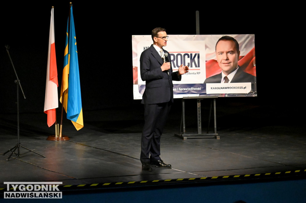 Mateusz Morawiecki na spotkaniu w Tarnobrzegu
