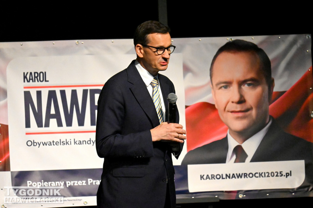 Mateusz Morawiecki na spotkaniu w Tarnobrzegu