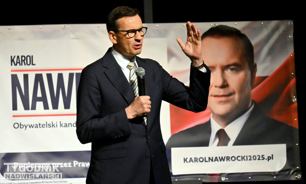 Mateusz Morawiecki na spotkaniu w Tarnobrzegu