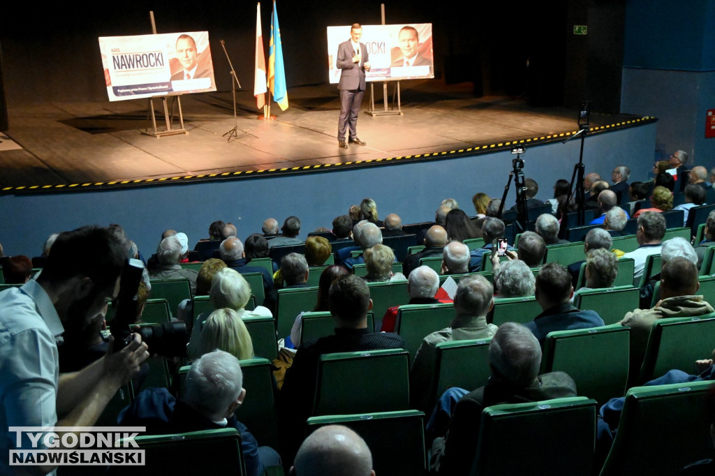 Mateusz Morawiecki na spotkaniu w Tarnobrzegu