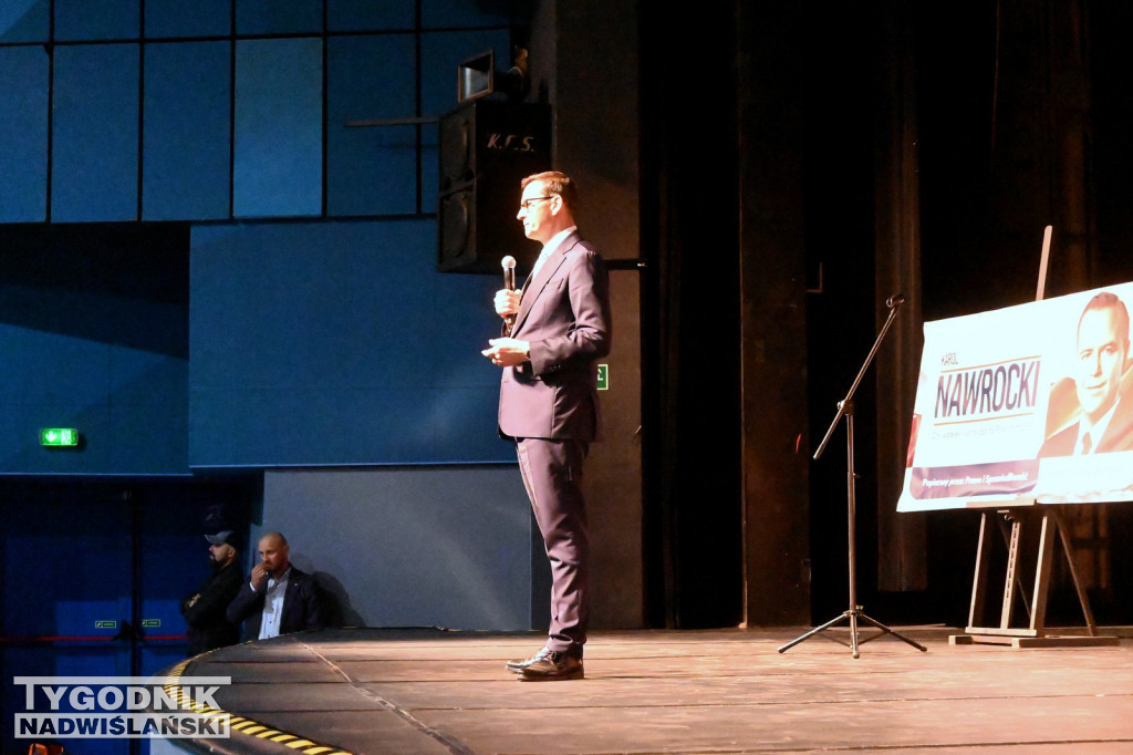 Mateusz Morawiecki na spotkaniu w Tarnobrzegu
