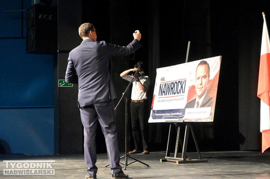 Mateusz Morawiecki na spotkaniu w Tarnobrzegu