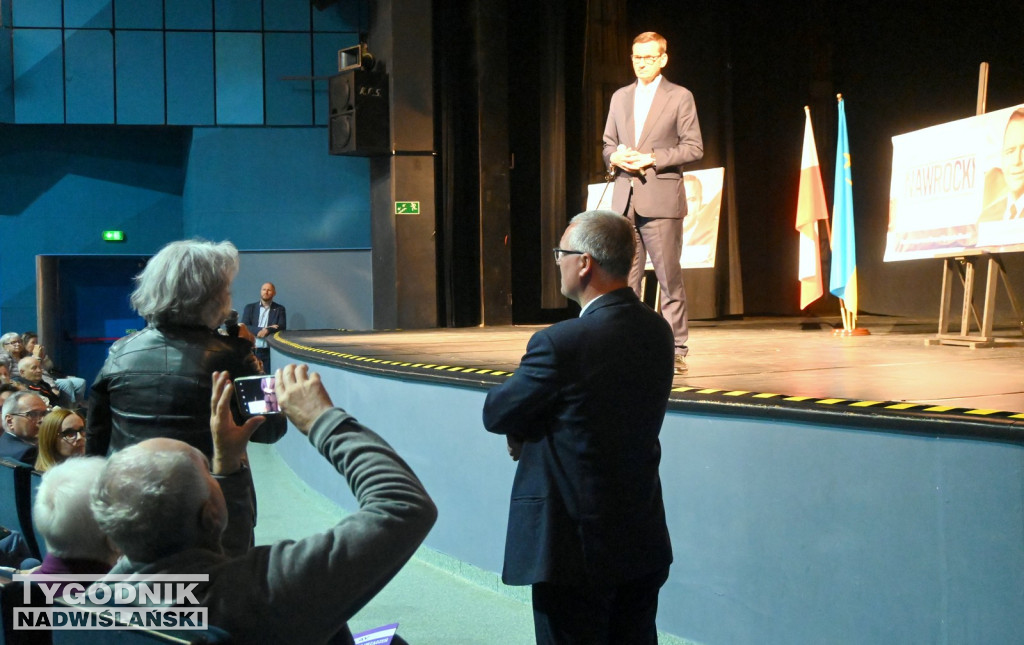 Mateusz Morawiecki na spotkaniu w Tarnobrzegu