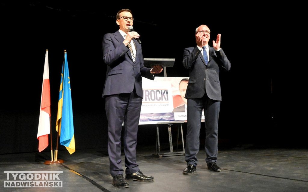 Mateusz Morawiecki na spotkaniu w Tarnobrzegu
