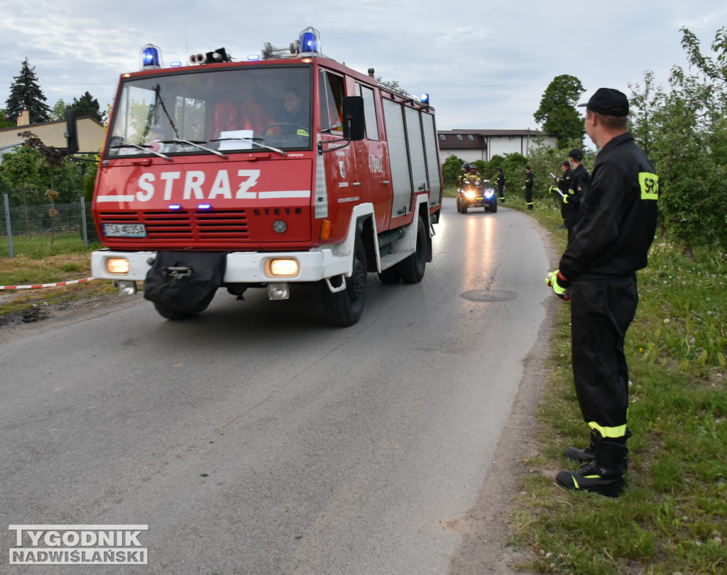 Powitanie wozu strażackiego w Zajeziorzu