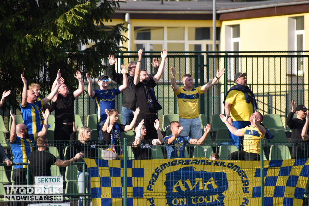Zdjęcia z trybun mecz Siarka - Avia