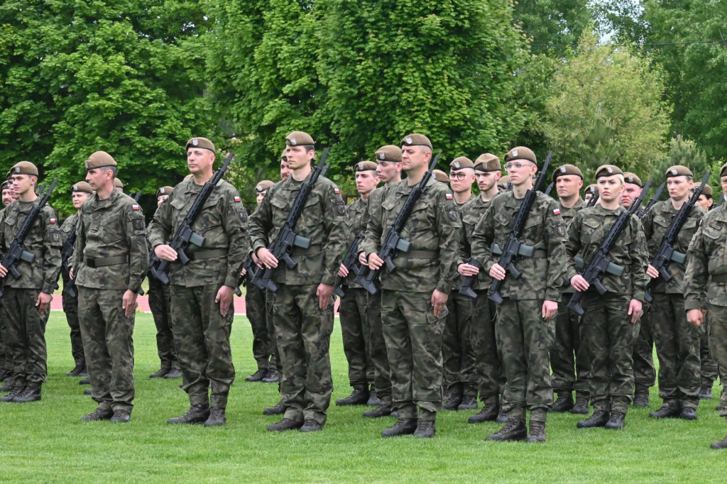 Przysięga terytorialsów w Gorzycach
