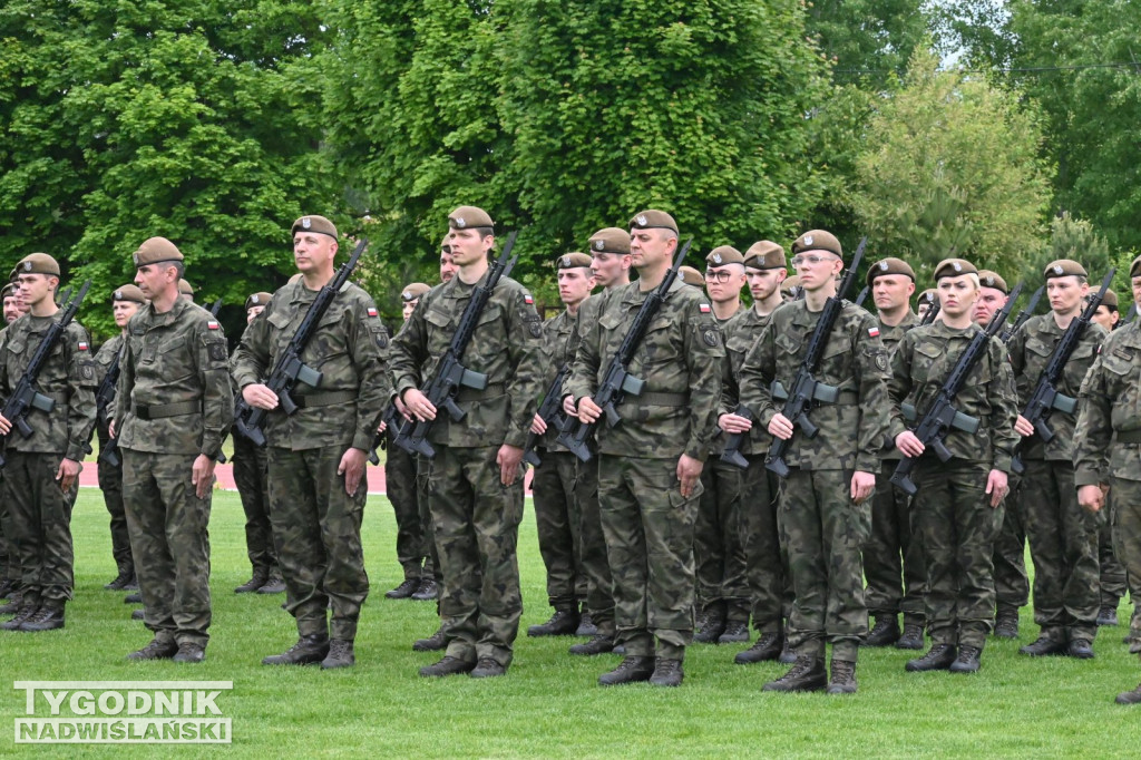 Przysięga terytorialsów w Gorzycach