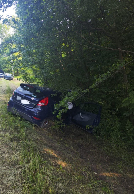 Wypadek na drodze wojewódzkiej w Połańcu