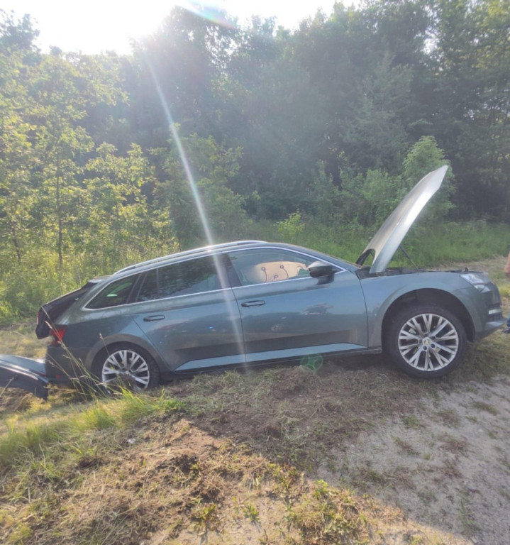 Wypadek na drodze wojewódzkiej w Połańcu