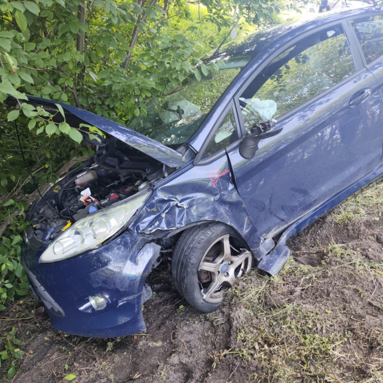 Wypadek na drodze wojewódzkiej w Połańcu