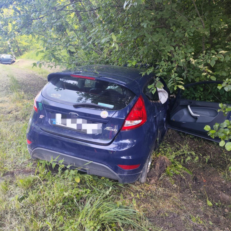 Wypadek na drodze wojewódzkiej w Połańcu