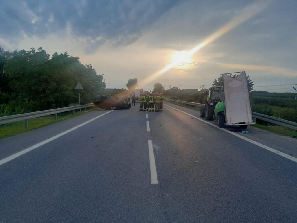 Wypadek na DK77 w powiecie sandomierskim