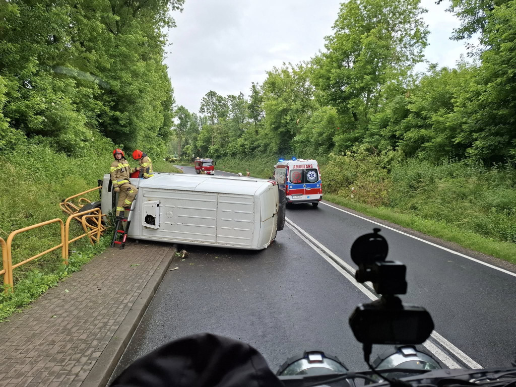 Wypadek na DK79 w Przybysławicach