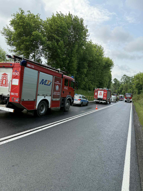 Wypadek na DK79 w Przybysławicach