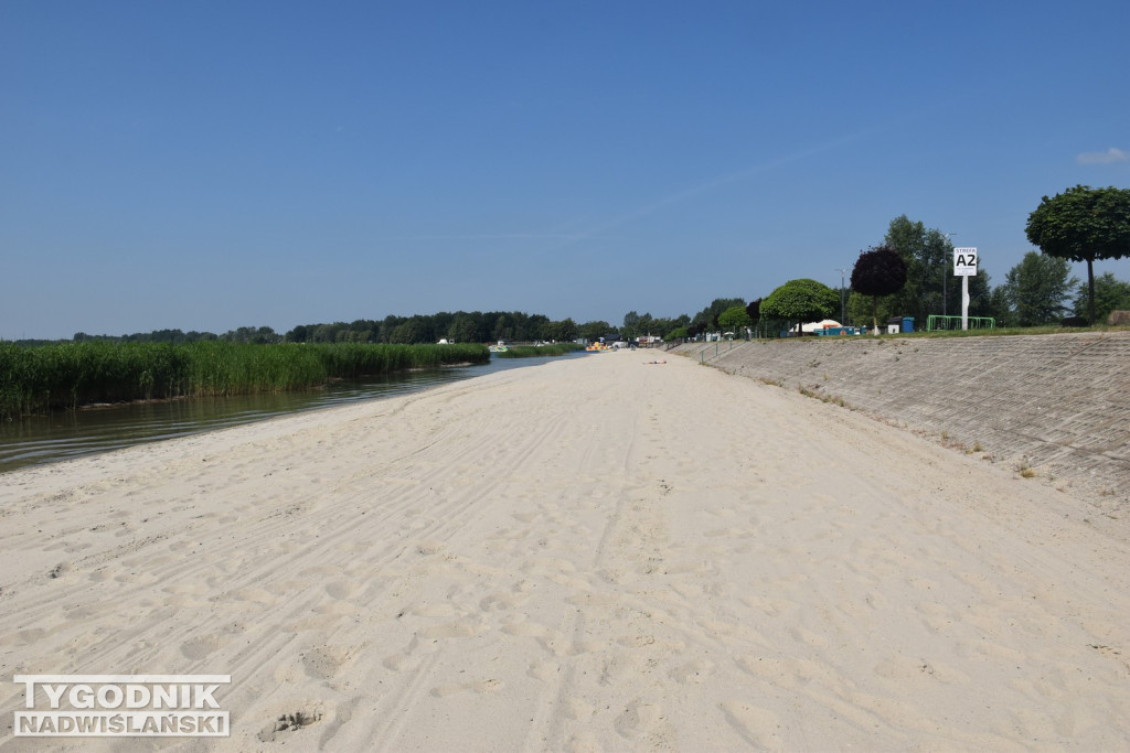 Nowy piasek nad Jeziorem Tarnobrzeskim