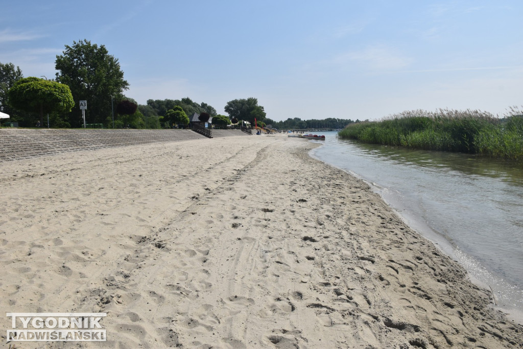 Nowy piasek nad Jeziorem Tarnobrzeskim