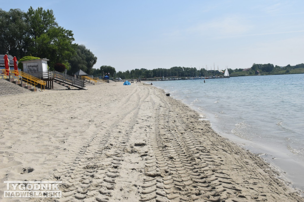 Nowy piasek nad Jeziorem Tarnobrzeskim