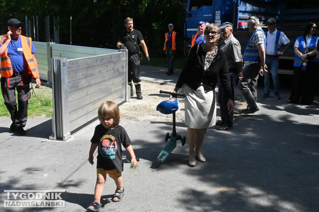 Ćwiczenia w rejonie promu w Tarnobrzegu