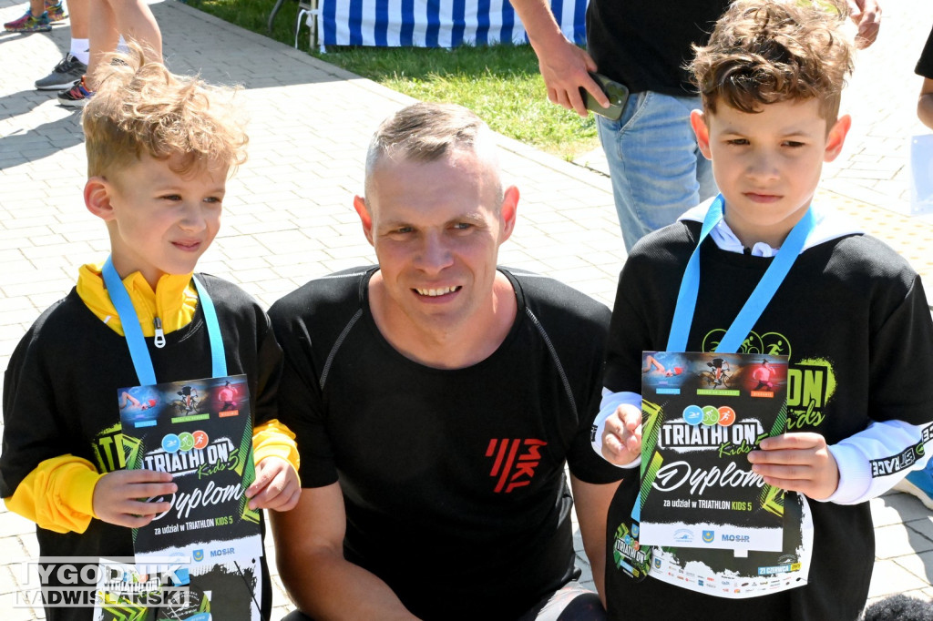 Triathlon Kids 2025 nad Jeziorem Tarnobrzeskim