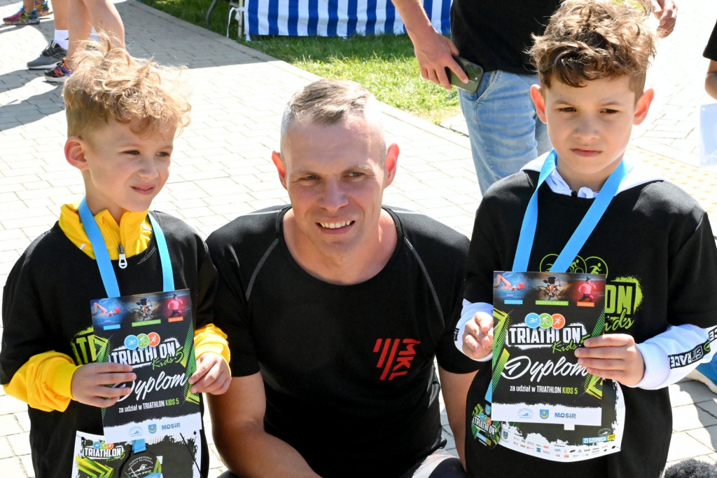 Triathlon Kids 2025 nad Jeziorem Tarnobrzeskim